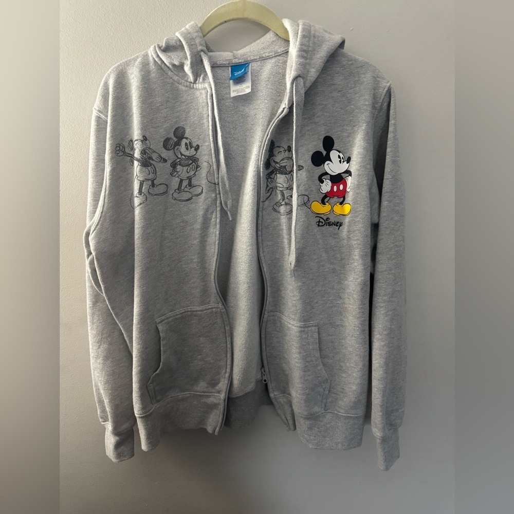 Disney Parks Gray Hoodie with Mickey Mouse